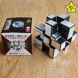 Cubo Rubik Shengshou Mirror 3x3 Espejo - Dorado - Plateado