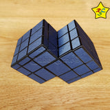 Cubo Rubik Mirror Siames 3x3 Modificado Qiyi - Azul