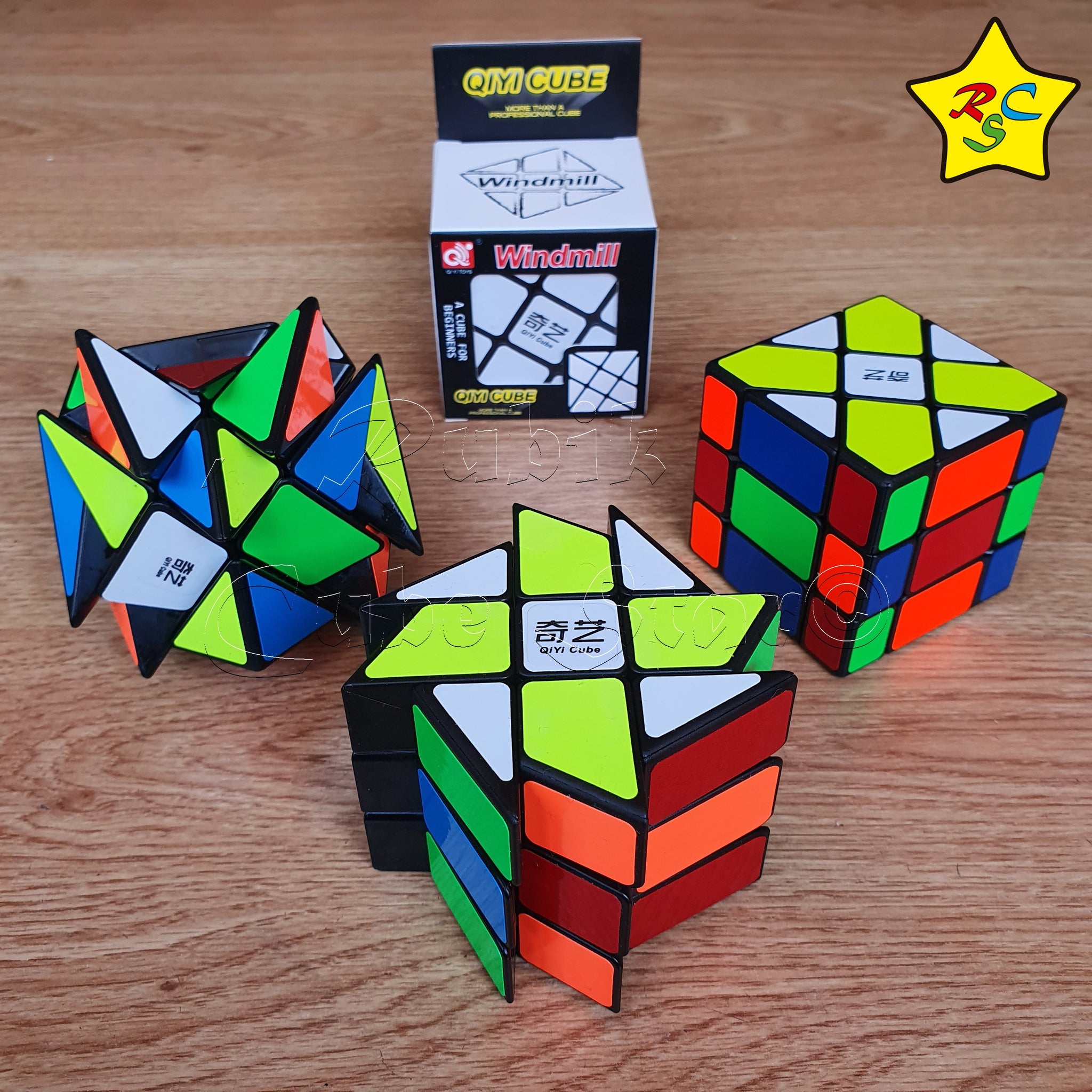 Cubos De Rubik 3x3 Pack 3 Mods Cubos Rubik 3x3 Fisher + Axis + Windmill Qiyi – Rubik Cube Star