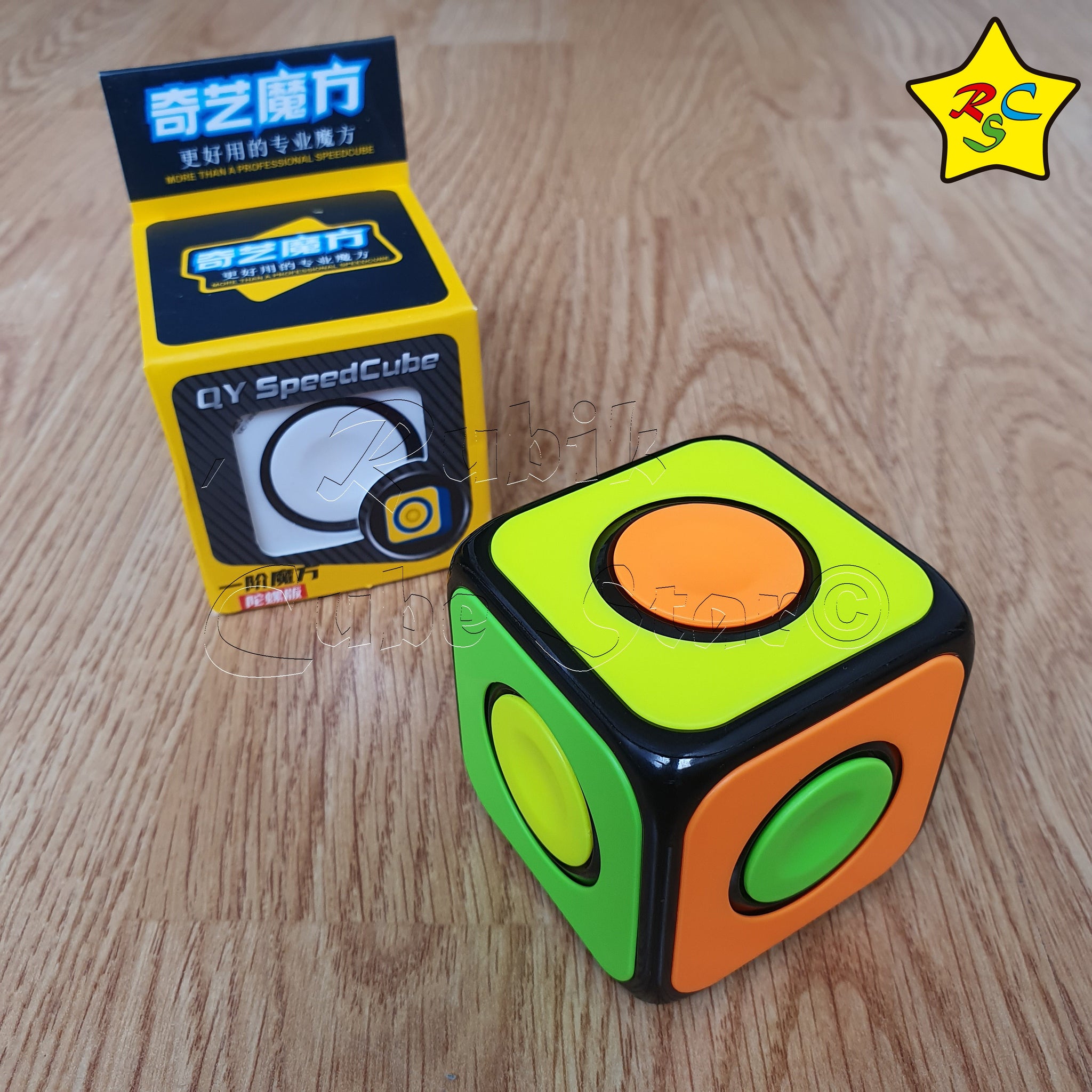 Cubo De Rubik 1 X 1 Cubo Rubik Spinner O2 Qiyi Cube Puzzle 1x1 Destreza Mental – Rubik Cube Star