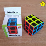 Penrose 3x3 Cubo Rubik Fibra Carbono 3 Colores Magic Cube