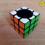 Porta Esferos Cubo Rubik 3x3 Pen Holder Madera Alta Calidad