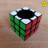 Porta Esferos Cubo Rubik 3x3 Pen Holder Madera Alta Calidad