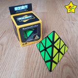 Cubo Rubik Pyraminx Qiyi Qiming Speedcube - Negro- Stickerless