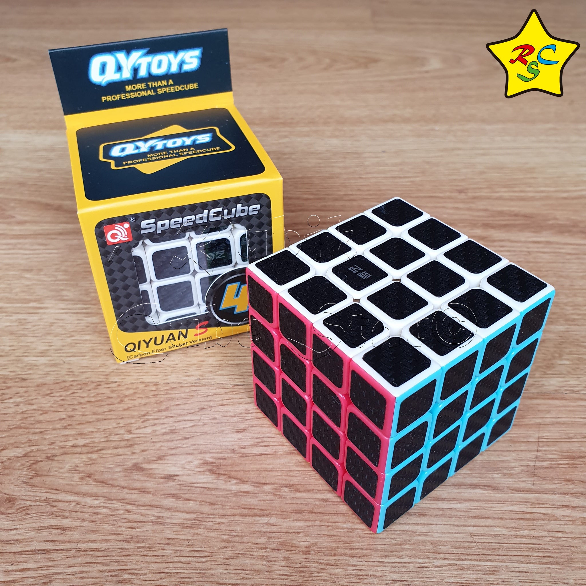 escritorio Comunista sin embargo Qiyuan S Carbono Textura Qiyi Cubo Rubik 4x4 Original Cobra – Rubik Cube  Star