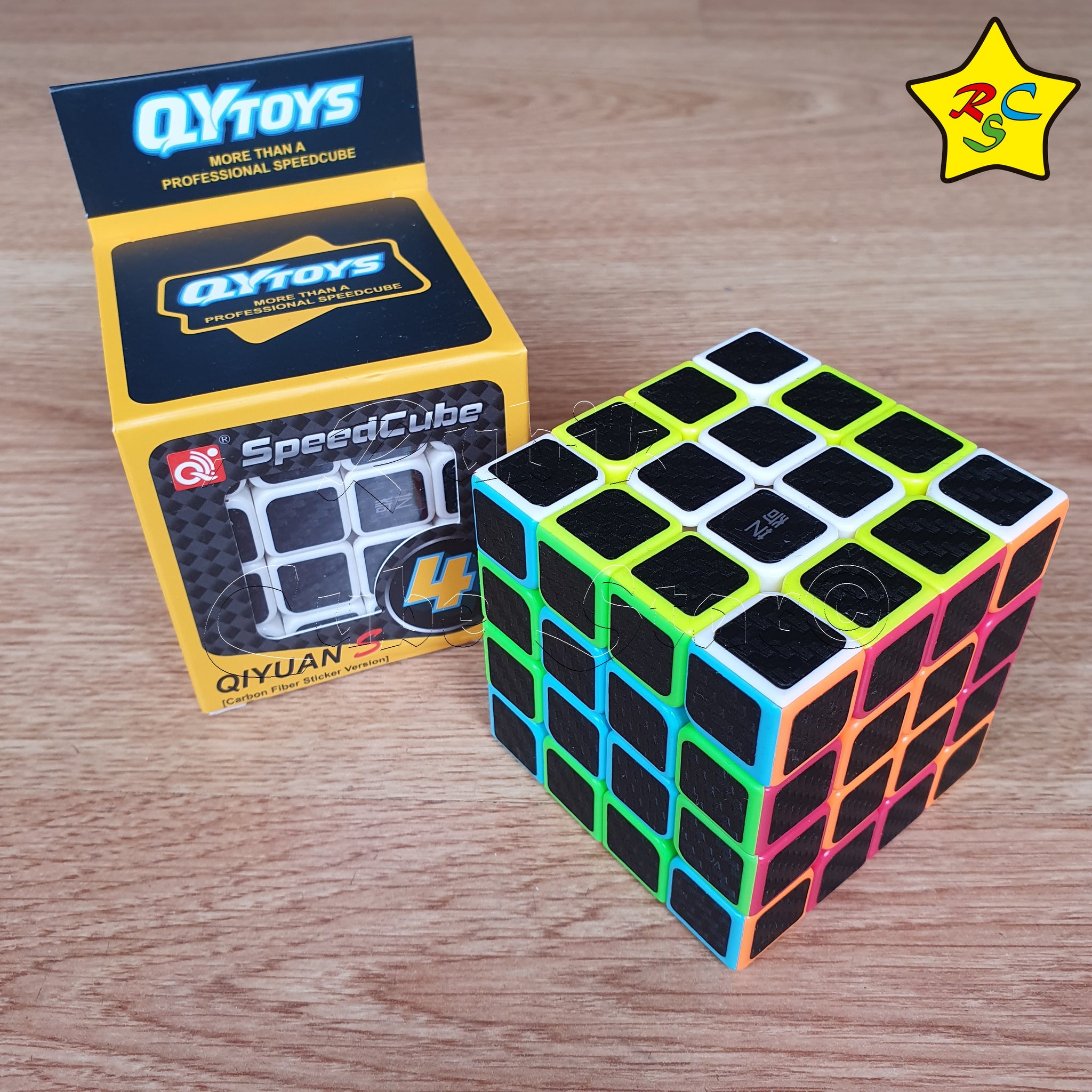 4x4 Cubo De Rubik Qiyuan S Carbono Textura Qiyi Cubo Rubik 4x4 Original Cobra – Rubik Cube  Star