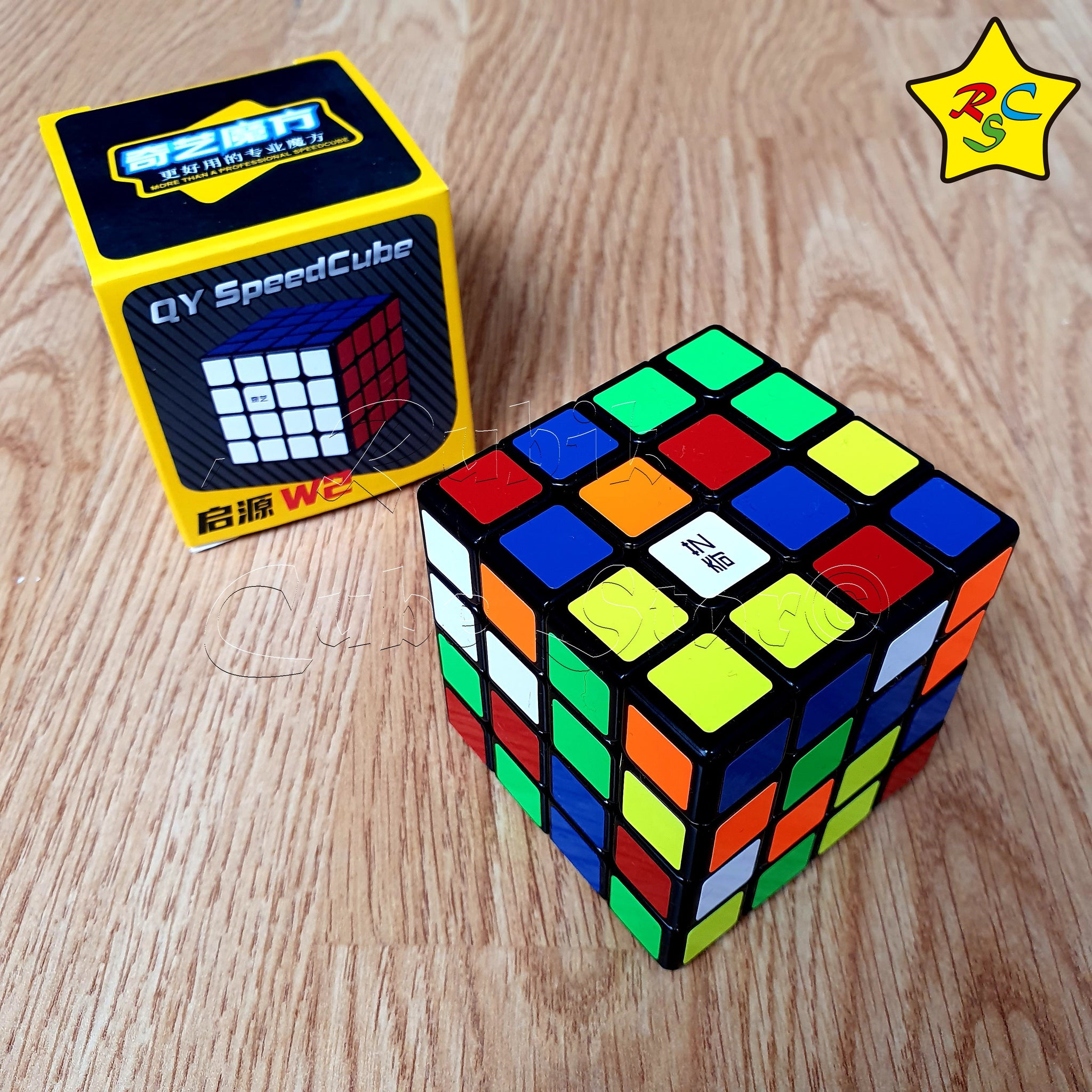 4x4 Cubo De Rubik Cubo Rubik Qiyi 4x4 V2 Qiyuan W2 Nuevo Speed Negro Mofange – Rubik Cube Star