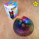 Resorte Espiral Aro Magico Multi Color Anti Estres Arcoiris