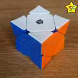 Cubo Rubik Skewb Xman Wingy Qiyi Concave Magnetico - Negro - Stickerless