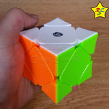Cubo Rubik Skewb Xman Wingy Qiyi Concave Magnetico - Negro - Stickerless