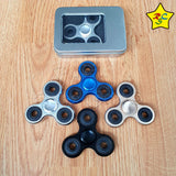 Spinner Metalico Lujo 3 Puntas Abs Fidget Spiner Brillante