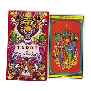 Tarot El Dios De Los Tres Cartas Fournier Tigre Baraja Sol