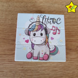 Cubo Rubik 3x3 Unicornio Pony Magico Little Cute Stickerles