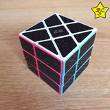 Windmill 3x3 Carbono Cubo Rubik Espiral Qiyi 2021 Textura