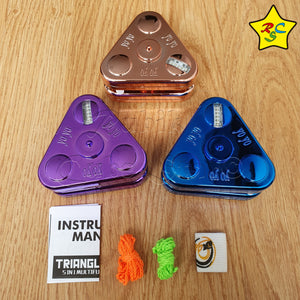 Yoyo Metalico Triangular Luz Led Alumbra Brillante Música