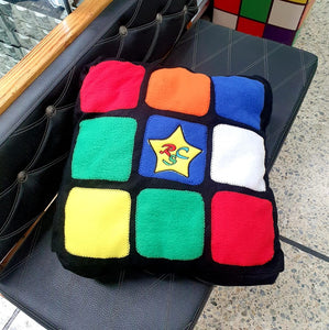 Cojin Cubo Rubik Artesanal Accesorio Rubik Cube Colores