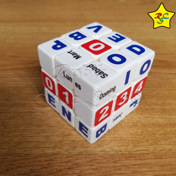 Cubos Rubik Calendario 3x3 Fecha Dia Mes Puzzle 3x3 Qiyi