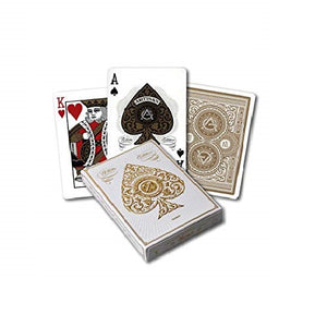 Cartas Artisan Gold Theory11 Blanco Baraja Premium Dorada