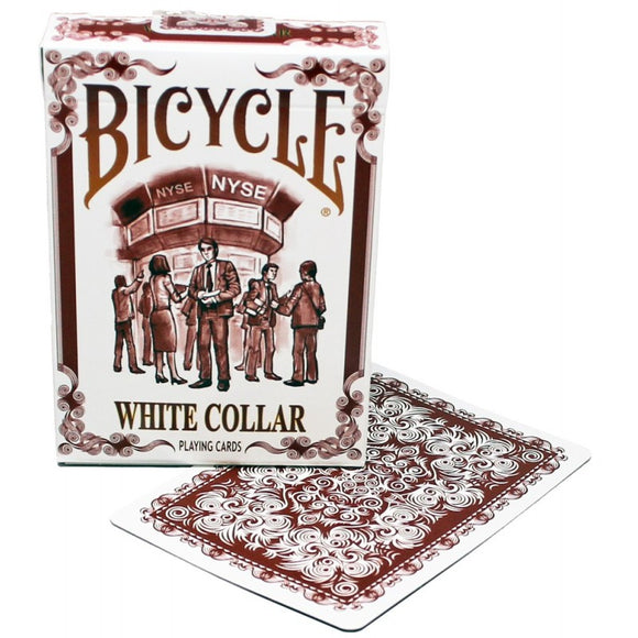 Cartas Bicycle Collar White Blanco Trabajo Baraja Business.