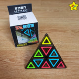 Cubo Rubik Pyraminx Cobra Ciyuan Cube Qiyi 3x3 Tiled Negro