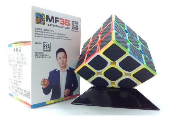 Cubo Rubik MF3S Fibra Carbono 3x3 Moyu Profesional Cobra