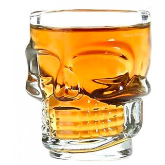 Copa Calavera Shot Vidrio Craneo Whisky Tequila X1 Unidad