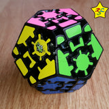 Cubo Rubik Gear Megaminx 3x3 Engranajes dodecaedro - Negro