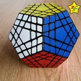 Cubo Rubik Gigaminx Shengshou Megaminx 5x5 Dodecaedro - Negro