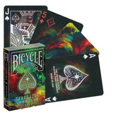 Baraja Cartas Stargazer Nebula Colores Verde Bicycle Poker