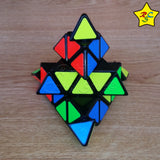 Cubo Rubik Master Pyraminx 4x4 Shengshou Piramide - Negro