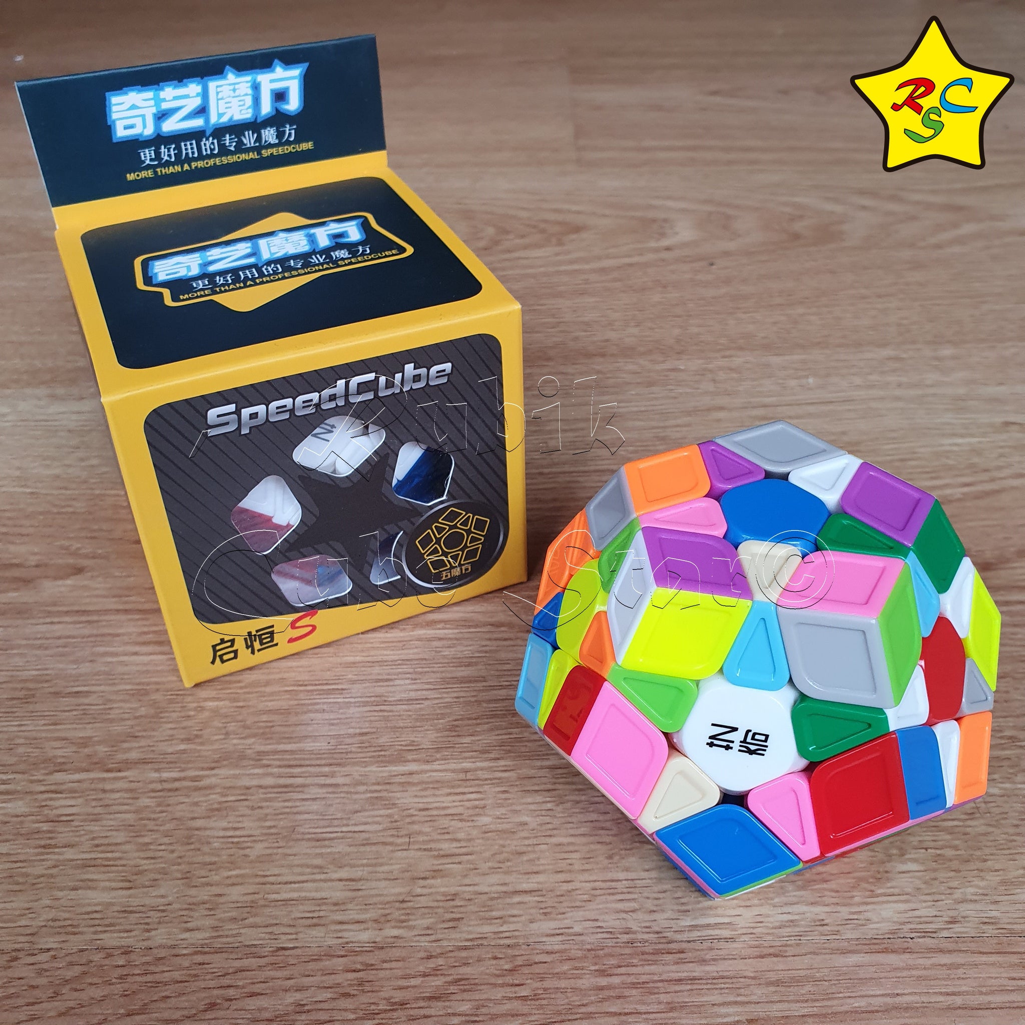 Mubco The Octa 3x3 Speed Magic Cube, Sticker-Less Cylinder Multi-Color  Base, - The Octa 3x3 Speed Magic Cube, Sticker-Less Cylinder Multi-Color  Base