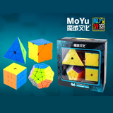 Pack X4 Cubos Rubik Megaminx Pyraminx Skewb Square One Moyu