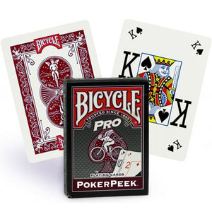 Cartas Bicycle Pro Poker Peek Vista Indice Grande Baraja