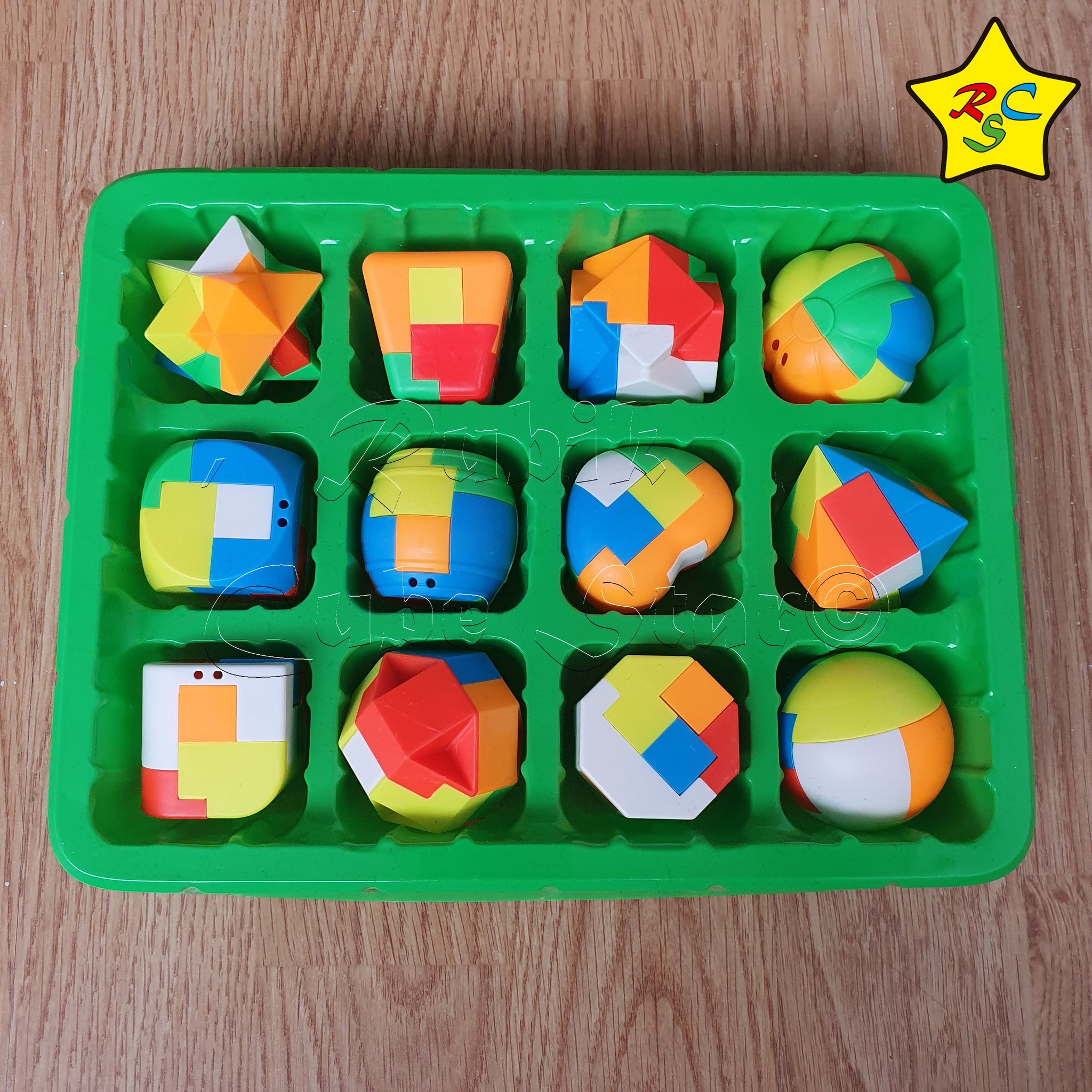 Puzzle Armar Encajar Piezas Rompecabeza Multicolor Esfera Cilindro – Rubik  Cube Star