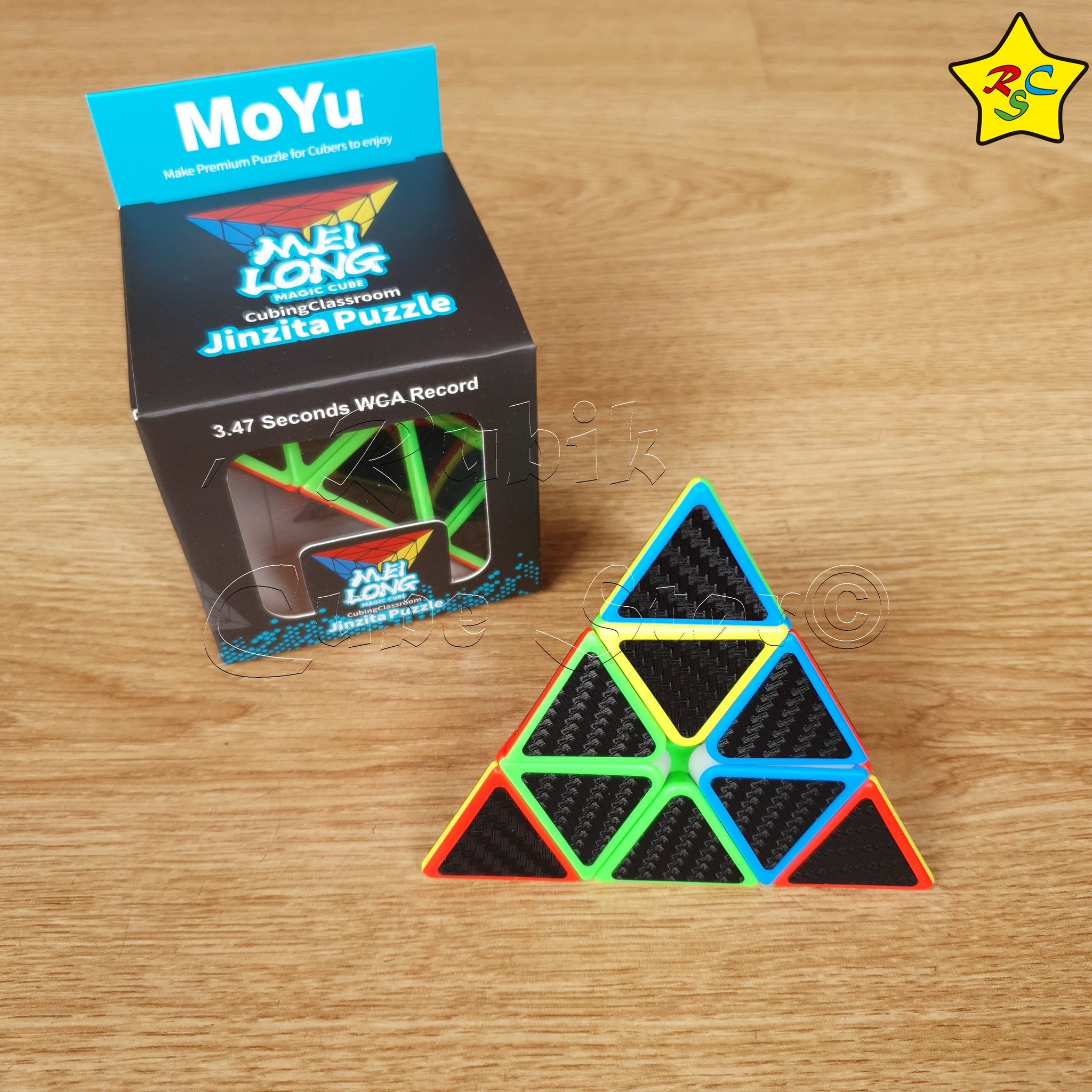 Pyraminx Fibra Carbono 3x3 Meilong Moyu Cubo Rubik Speedcube Rubik Cube Star