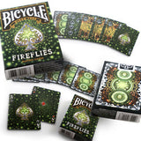 Cartas Bicycle Fireflies Luciernaga Verde Brillante Original