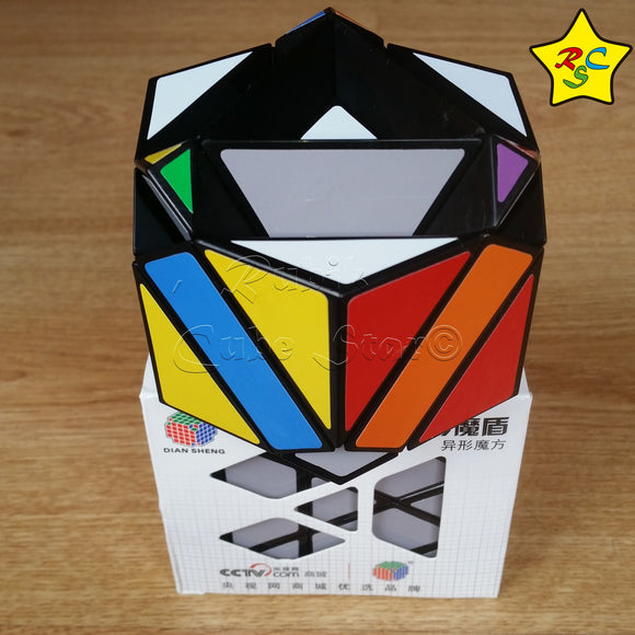 Cubo  Rubik  Shield Cube 3x3 Diangsheng Cilindro Prisma - Negro