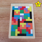 Tangram Madera Didactico Puzzle Armar Figuras Tetris Logica