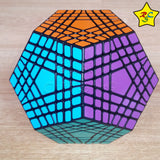 Cubo Rubik Teraminx Shengshou Megaminx 7x7 Dodecaedro - Negro