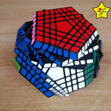 Cubo Rubik Teraminx Shengshou Megaminx 7x7 Dodecaedro - Negro